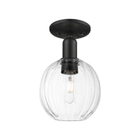 Arcadia Semi-Flush Mount Brushed Satin Nickel
