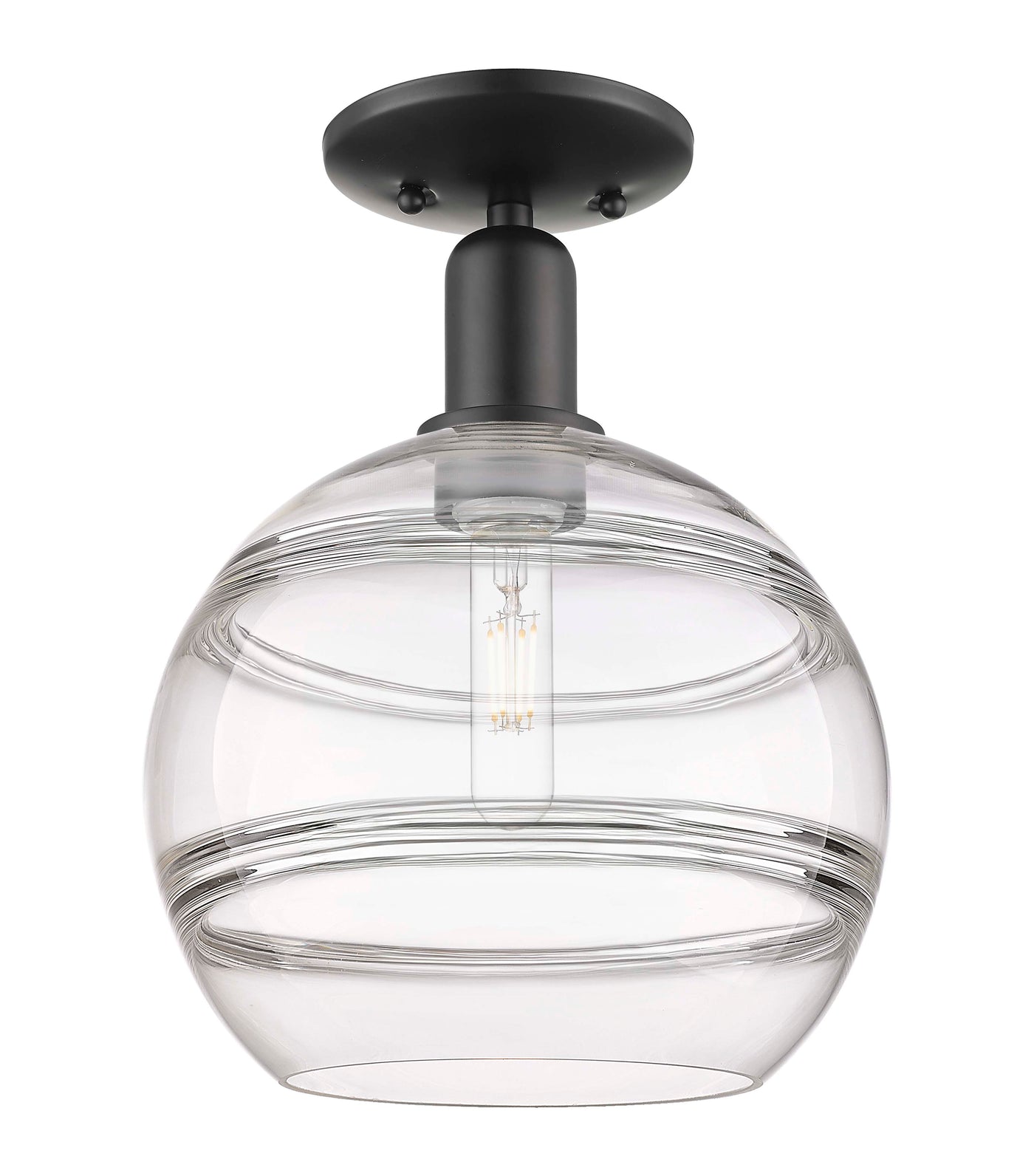 Arcadia Semi-Flush Mount Brushed Satin Nickel