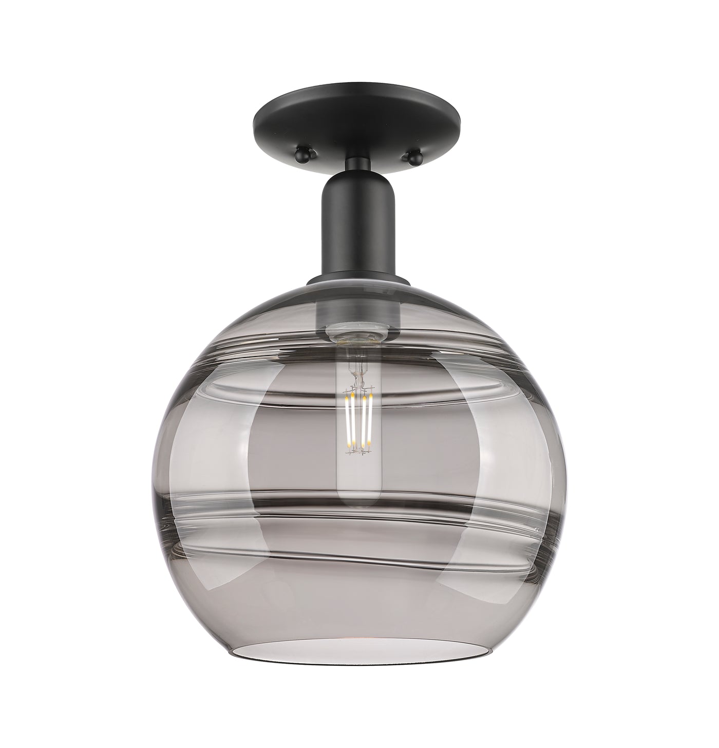 Arcadia Semi-Flush Mount Brushed Satin Nickel