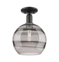 Arcadia Semi-Flush Mount Brushed Satin Nickel