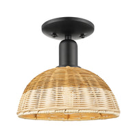 Arcadia Semi-Flush Mount Brushed Nickel