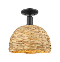 Arcadia Semi-Flush Mount Brushed Satin Nickel