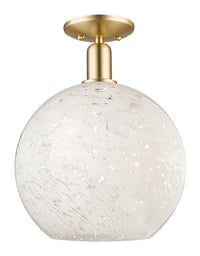 Arcadia Semi-Flush Mount Brushed Satin Nickel