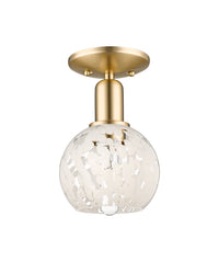 Arcadia Semi-Flush Mount Brushed Satin Nickel
