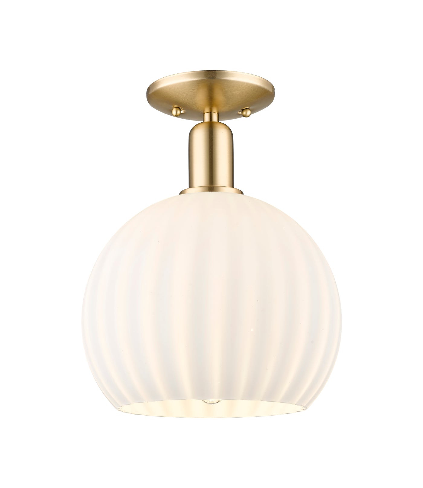 Arcadia Semi-Flush Mount Brushed Nickel