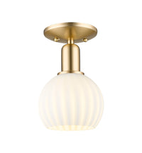 Arcadia Semi-Flush Mount Brushed Satin Nickel