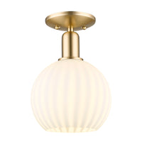 Arcadia Semi-Flush Mount Brushed Satin Nickel