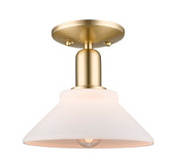 Arcadia Semi-Flush Mount Brushed Satin Nickel