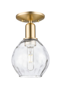 Arcadia Semi-Flush Mount Brushed Satin Nickel