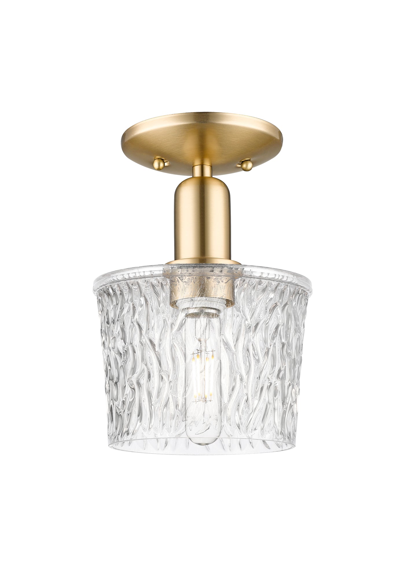 Arcadia Semi-Flush Mount Brushed Nickel