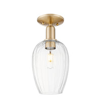 Arcadia Semi-Flush Mount Brushed Satin Nickel