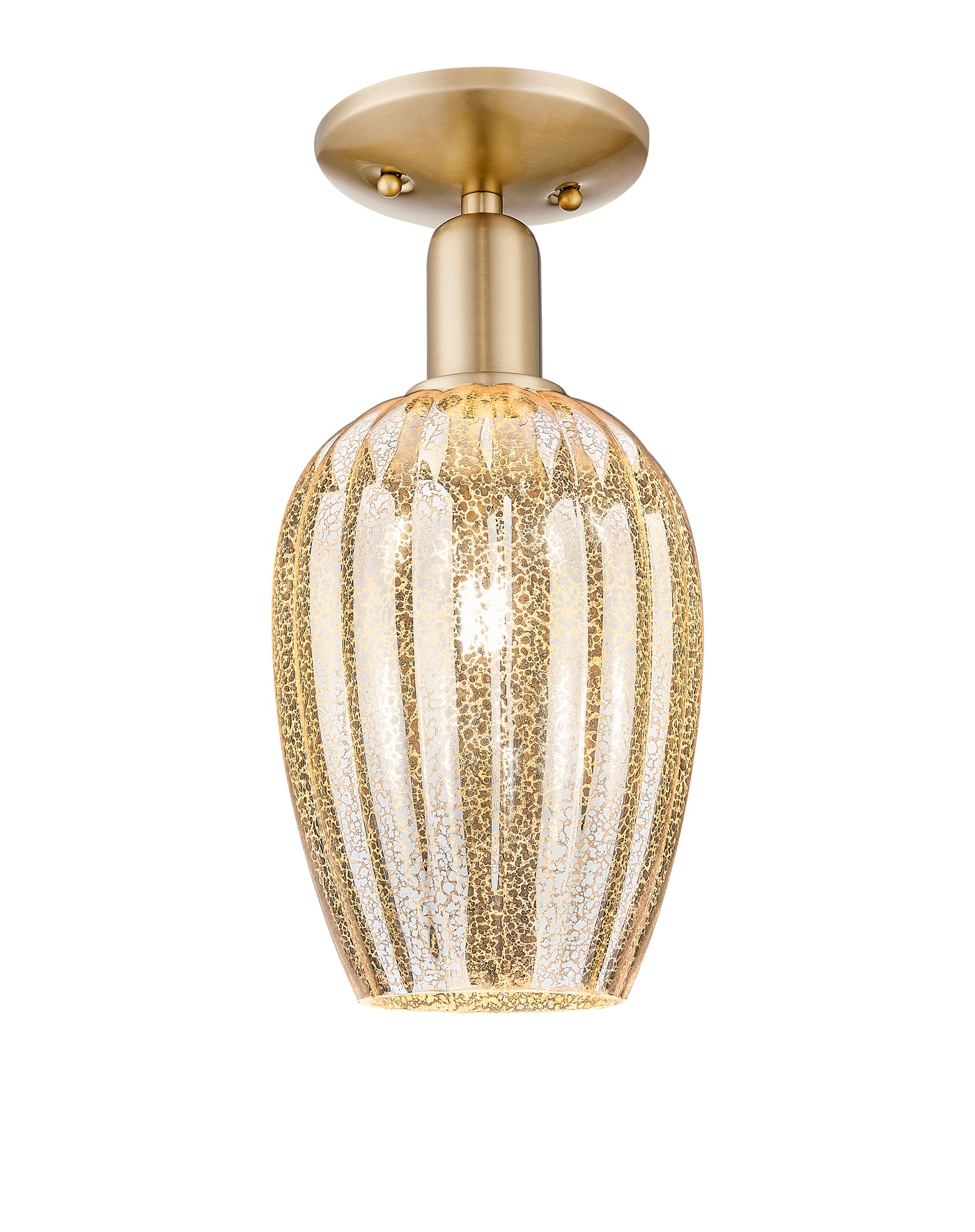 Arcadia Semi-Flush Mount Brushed Satin Nickel