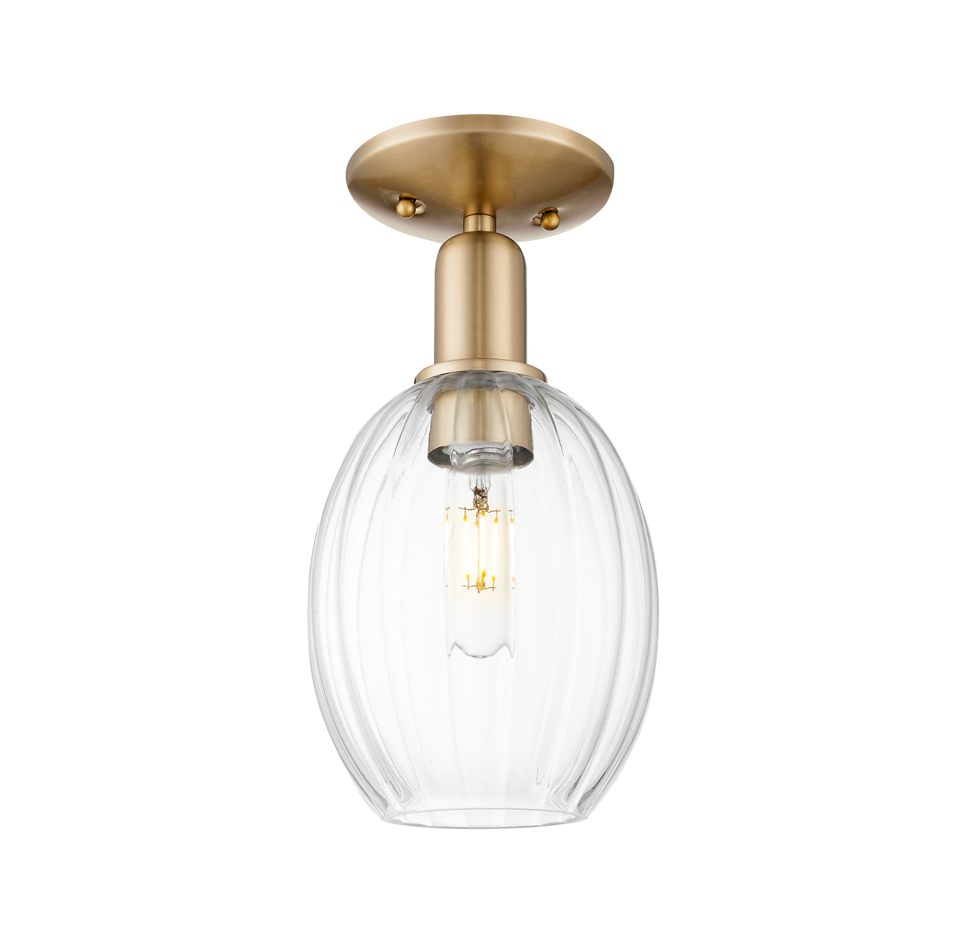 Arcadia Semi-Flush Mount Brushed Nickel