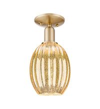 Arcadia Semi-Flush Mount Brushed Nickel
