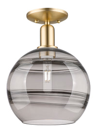 Arcadia Semi-Flush Mount Brushed Satin Nickel