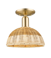 Arcadia Semi-Flush Mount Brushed Nickel