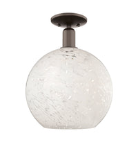 Arcadia Semi-Flush Mount Brushed Satin Nickel
