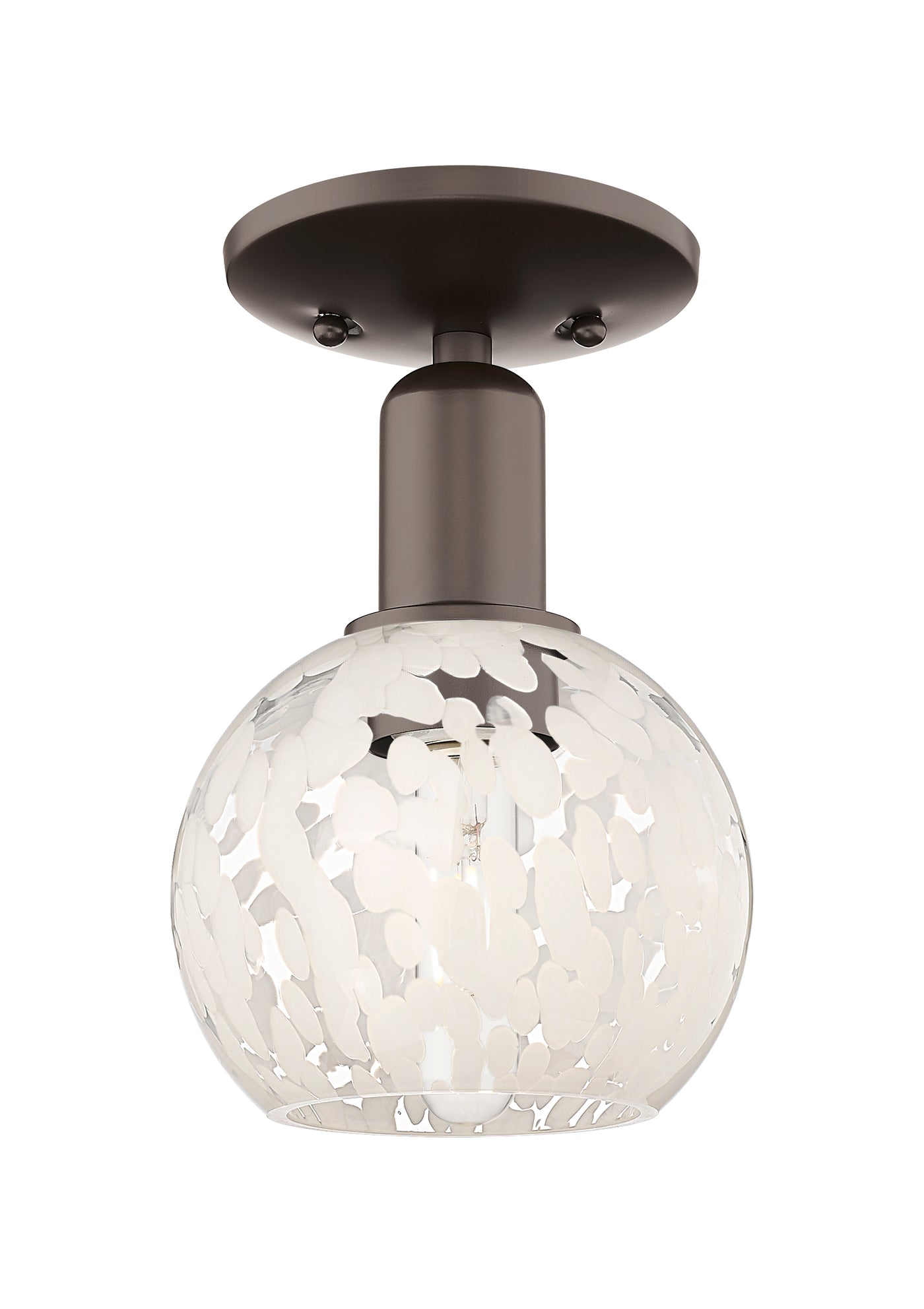 Arcadia Semi-Flush Mount Brushed Satin Nickel