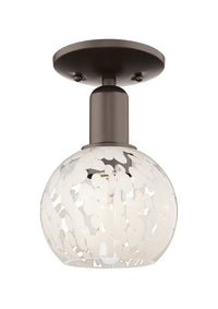 Arcadia Semi-Flush Mount Brushed Satin Nickel
