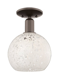 Arcadia Semi-Flush Mount Brushed Satin Nickel