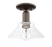 Arcadia Semi-Flush Mount Brushed Satin Nickel
