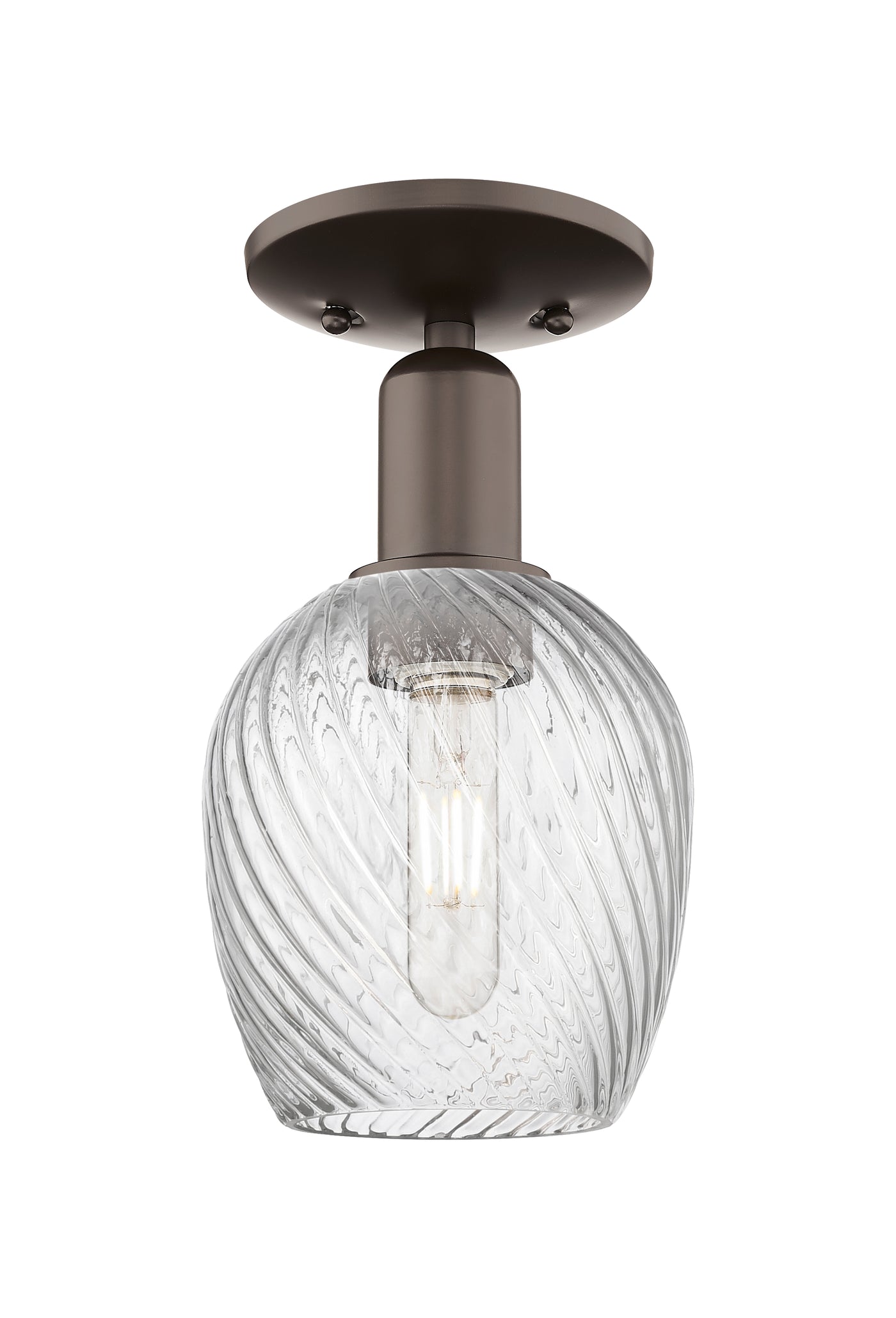 Arcadia Semi-Flush Mount Brushed Satin Nickel