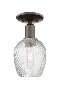 Arcadia Semi-Flush Mount Brushed Satin Nickel