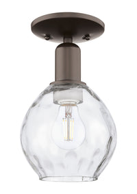 Arcadia Semi-Flush Mount Brushed Satin Nickel