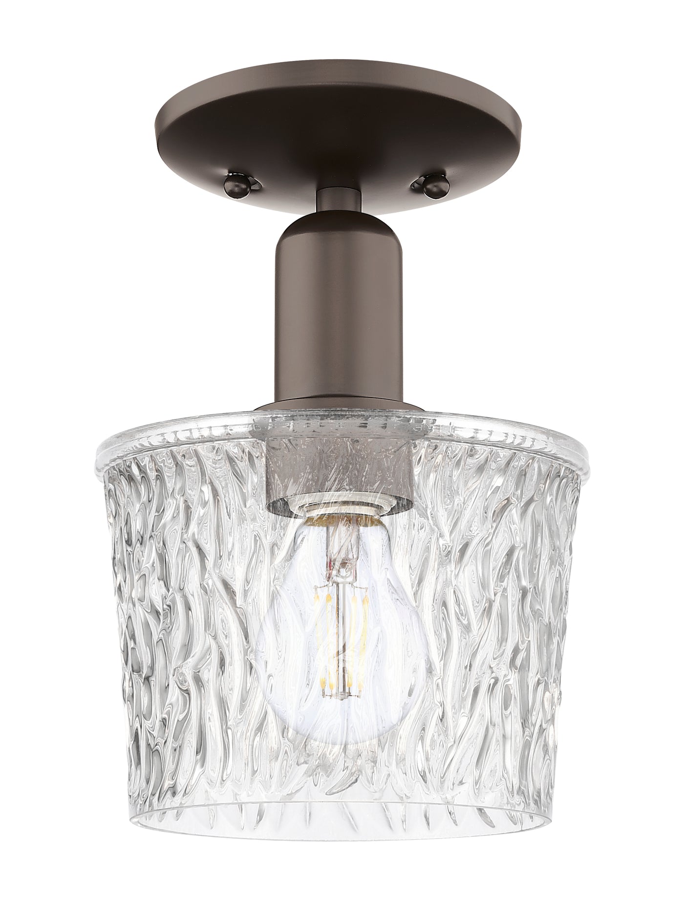 Arcadia Semi-Flush Mount Brushed Nickel