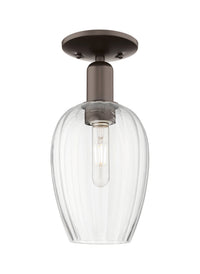 Arcadia Semi-Flush Mount Brushed Satin Nickel