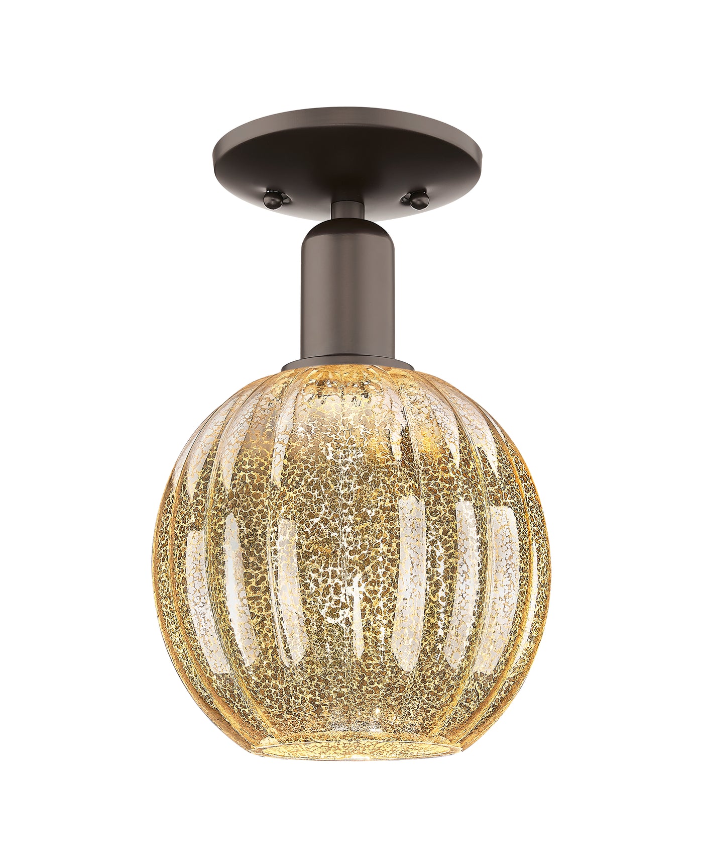 Arcadia Semi-Flush Mount Brushed Satin Nickel