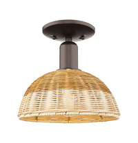 Arcadia Semi-Flush Mount Brushed Nickel