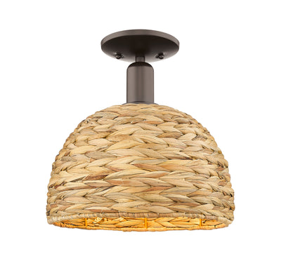 Arcadia Semi-Flush Mount Brushed Satin Nickel