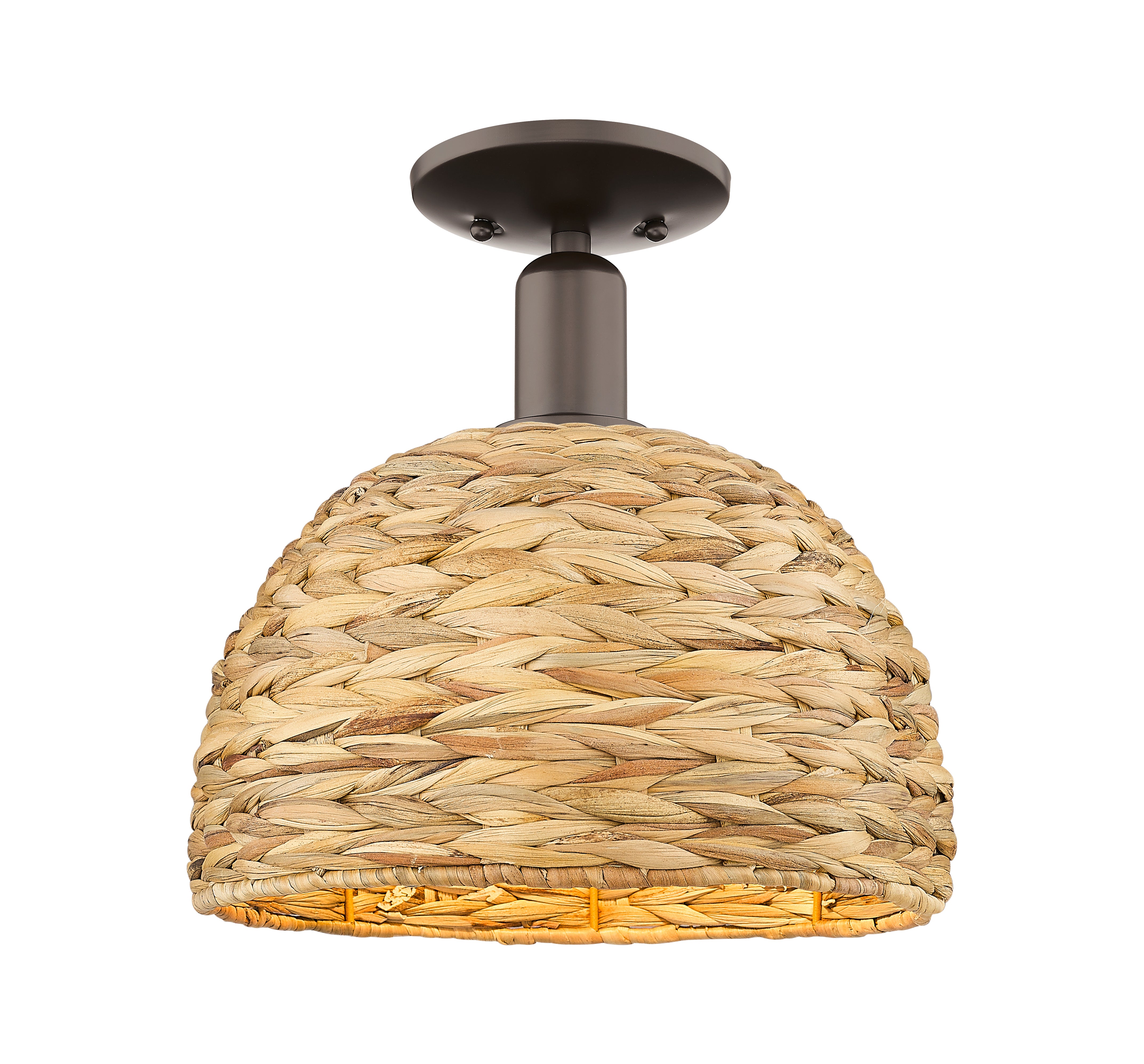 Arcadia Semi-Flush Mount Brushed Satin Nickel