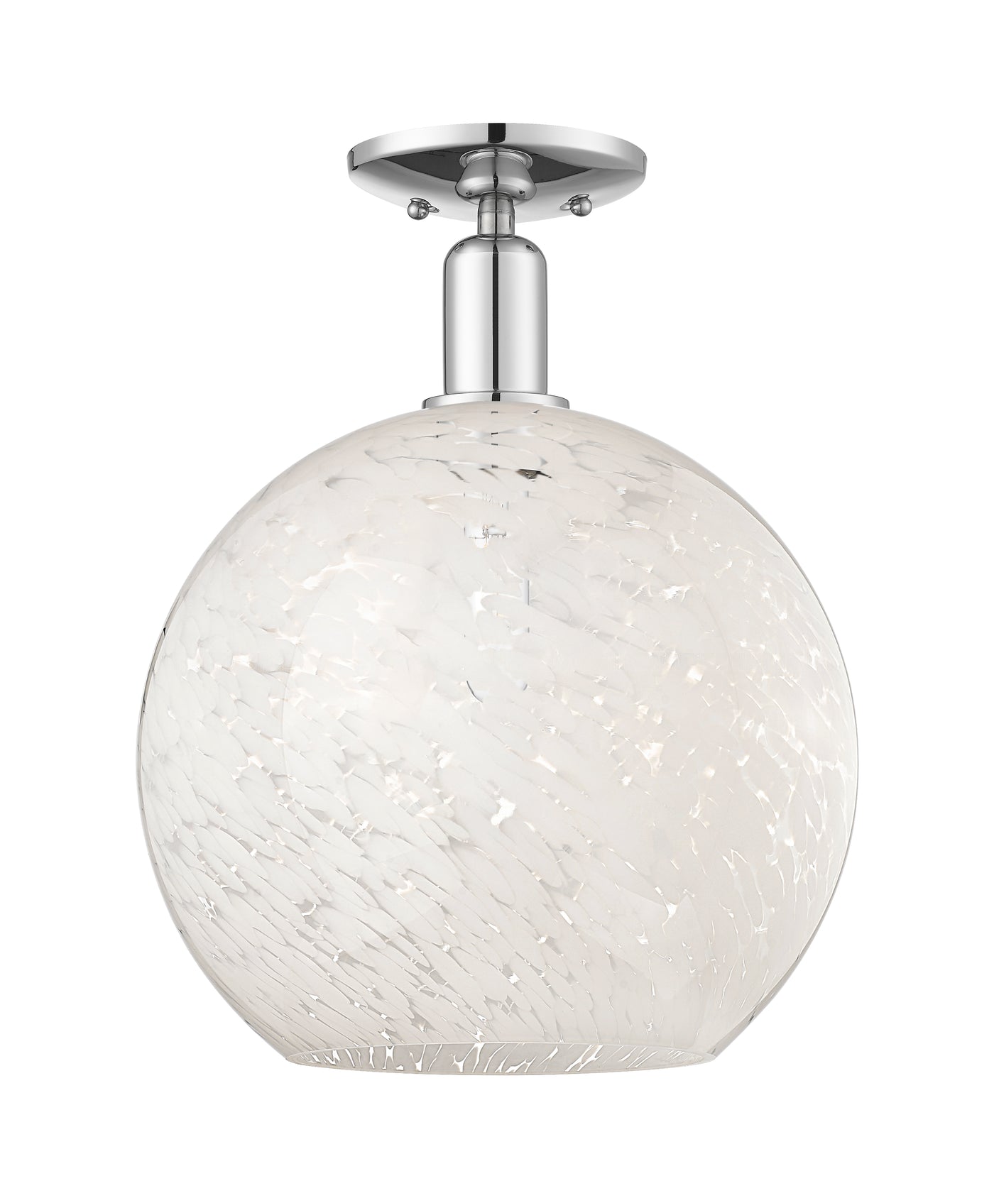 Arcadia Semi-Flush Mount Brushed Satin Nickel