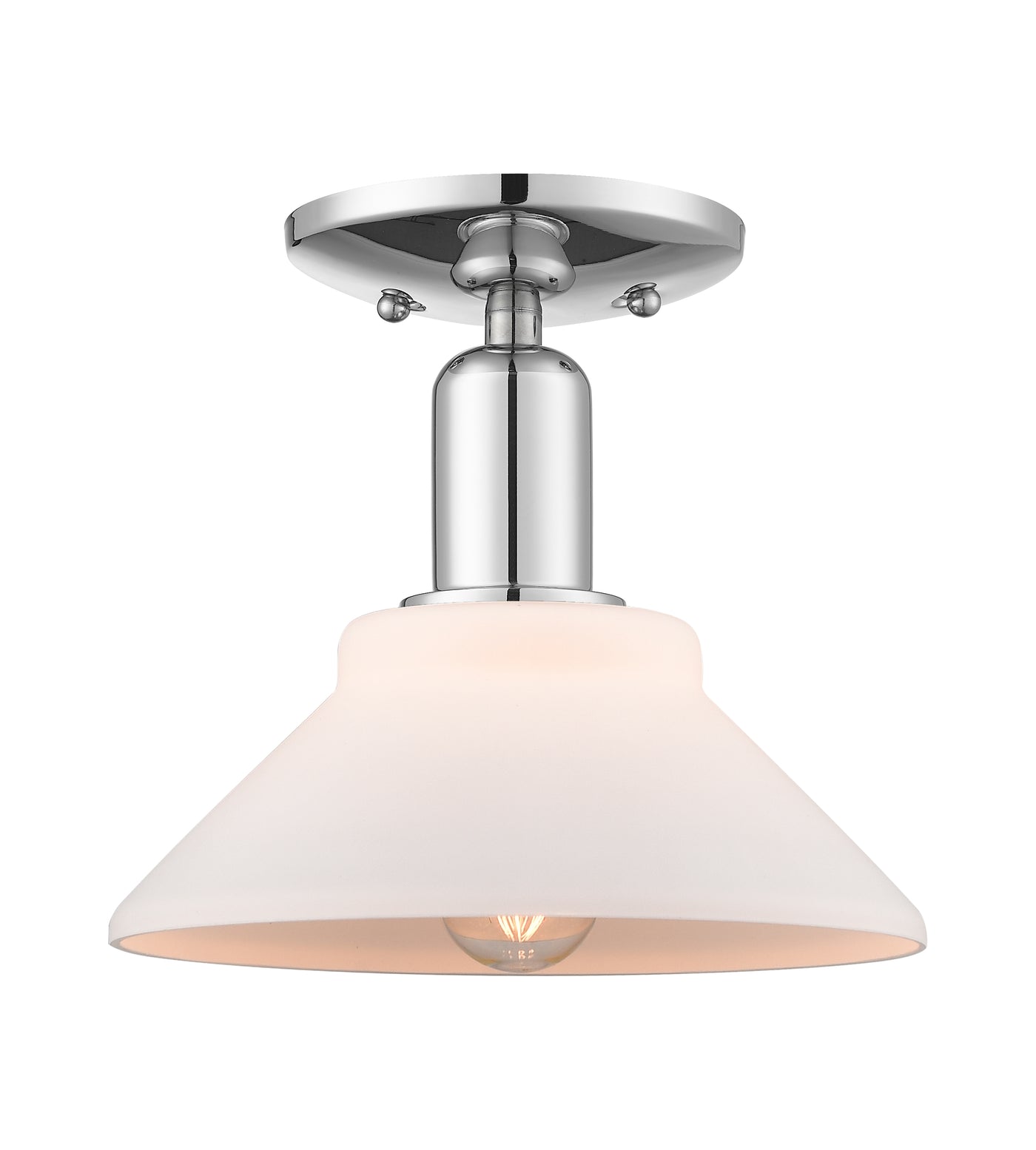 Arcadia Semi-Flush Mount Brushed Satin Nickel