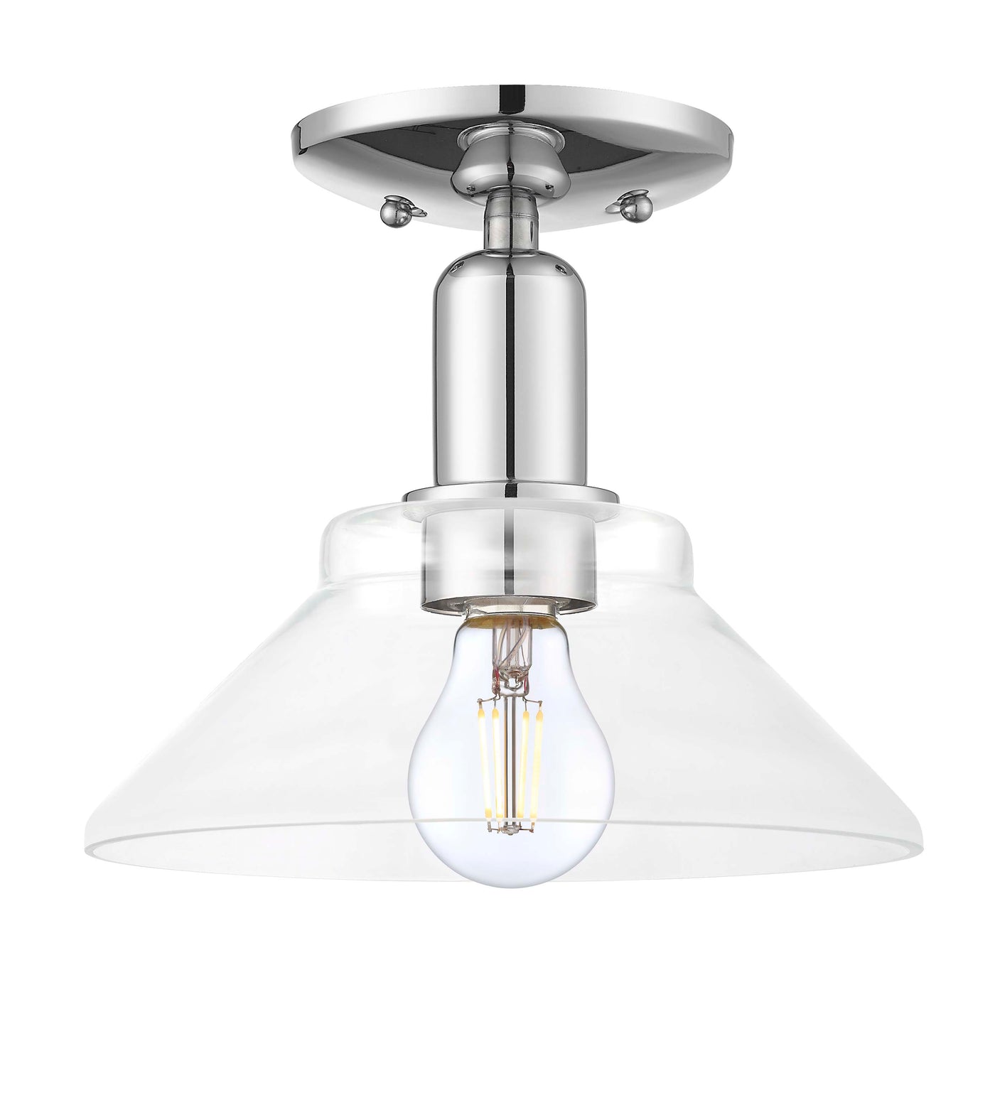 Arcadia Semi-Flush Mount Brushed Satin Nickel