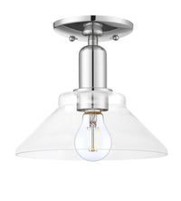 Arcadia Semi-Flush Mount Brushed Satin Nickel