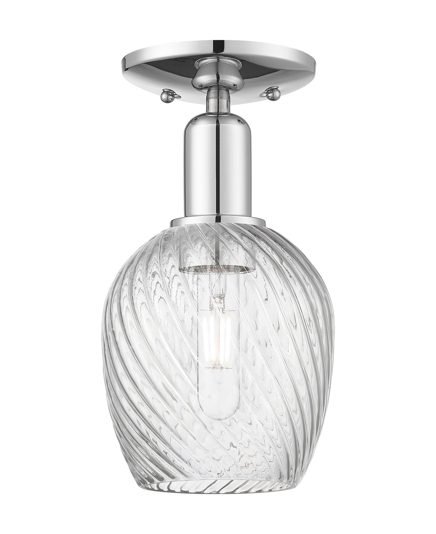 Arcadia Semi-Flush Mount Brushed Satin Nickel