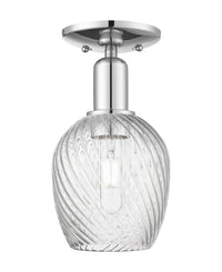 Arcadia Semi-Flush Mount Brushed Satin Nickel