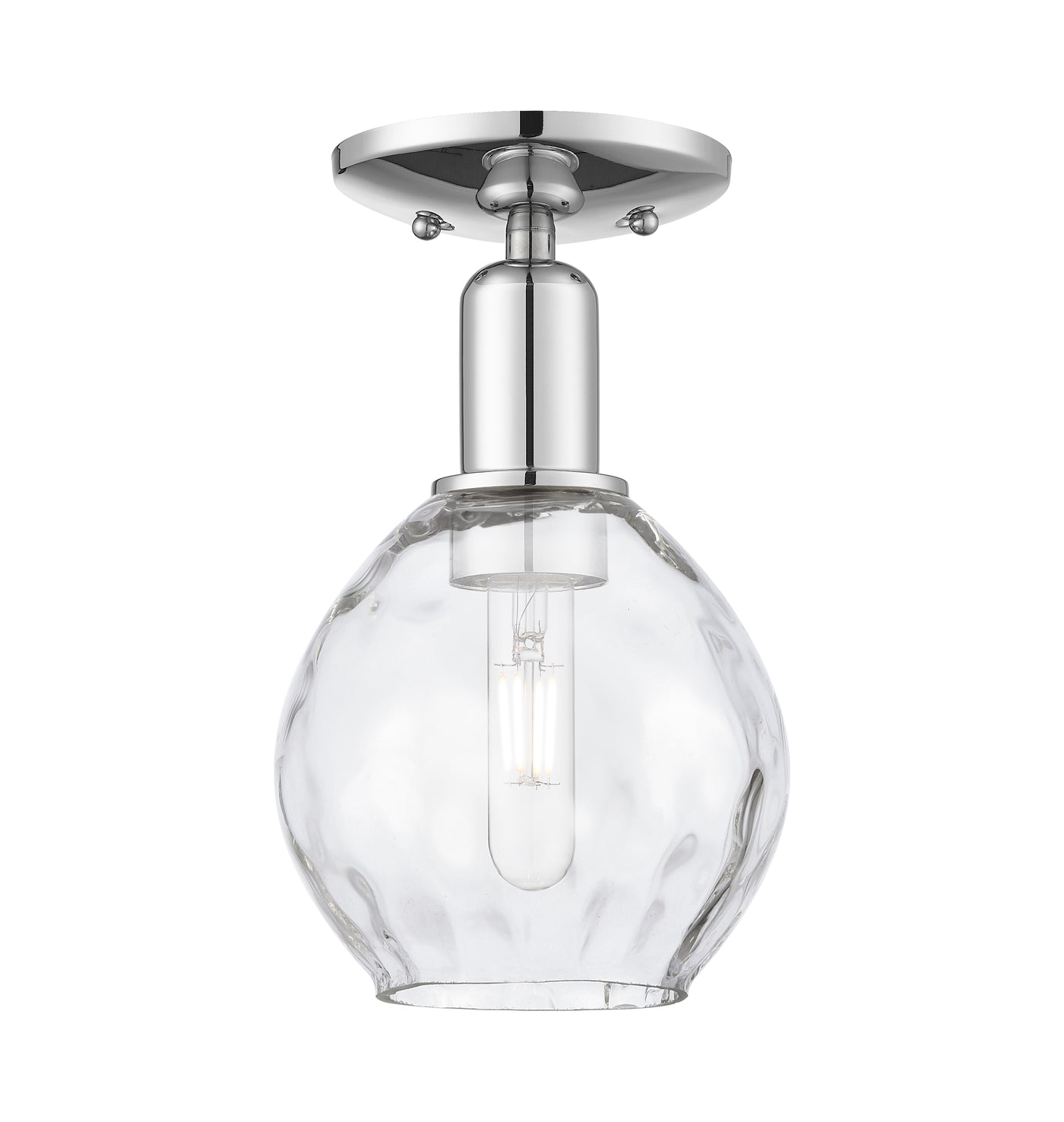 Arcadia Semi-Flush Mount Brushed Satin Nickel