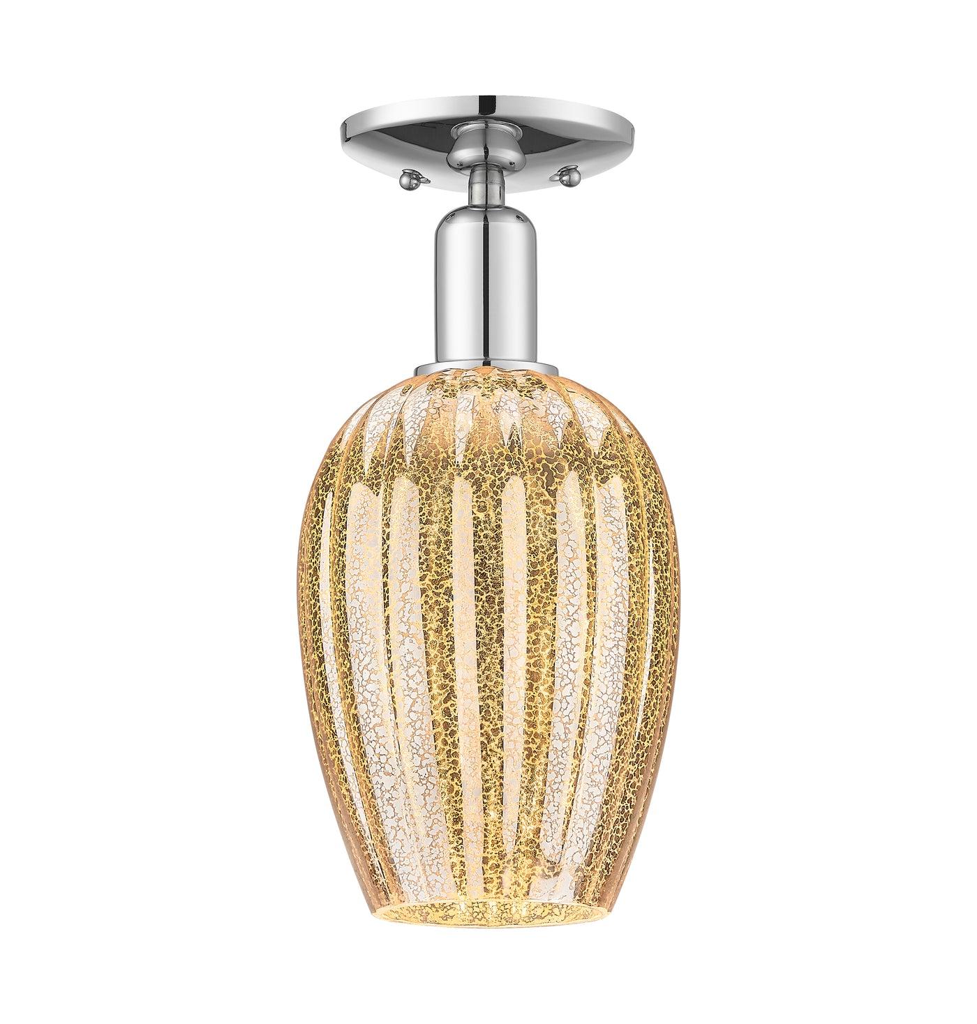 Arcadia Semi-Flush Mount Brushed Satin Nickel