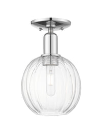 Arcadia Semi-Flush Mount Brushed Satin Nickel