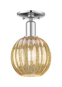 Arcadia Semi-Flush Mount Brushed Satin Nickel