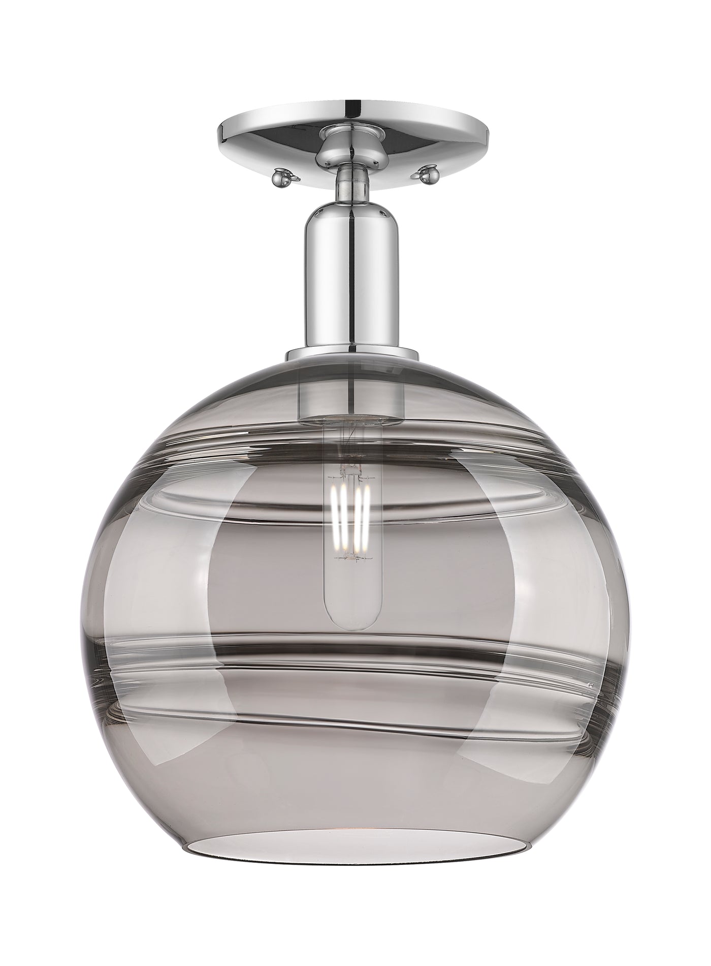 Arcadia Semi-Flush Mount Brushed Satin Nickel