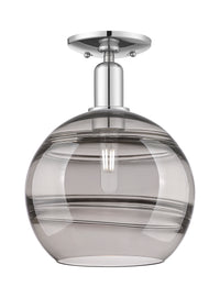 Arcadia Semi-Flush Mount Brushed Satin Nickel
