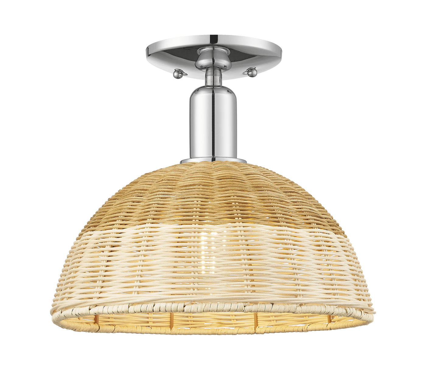 Arcadia Semi-Flush Mount Brushed Satin Nickel