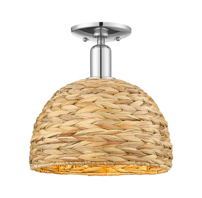 Arcadia Semi-Flush Mount Brushed Satin Nickel