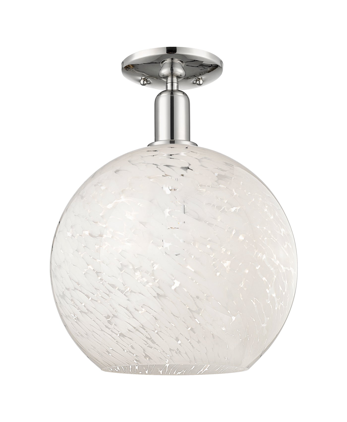 Arcadia Semi-Flush Mount Brushed Satin Nickel