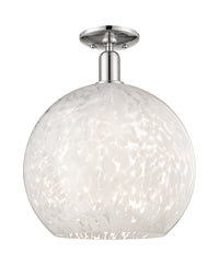 Arcadia Semi-Flush Mount Brushed Satin Nickel